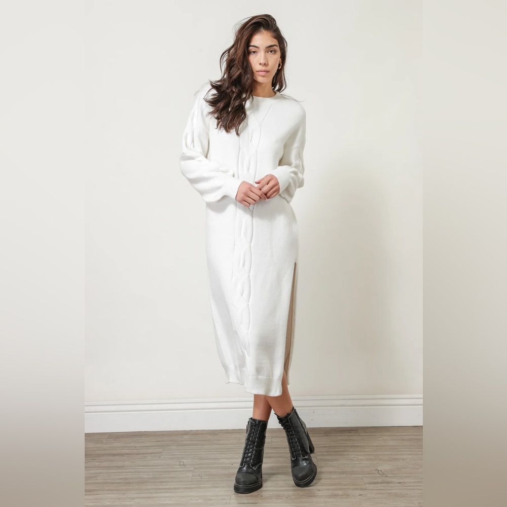 Revolve Line and Dot MAYA MAXI SWEATER DRESS XS